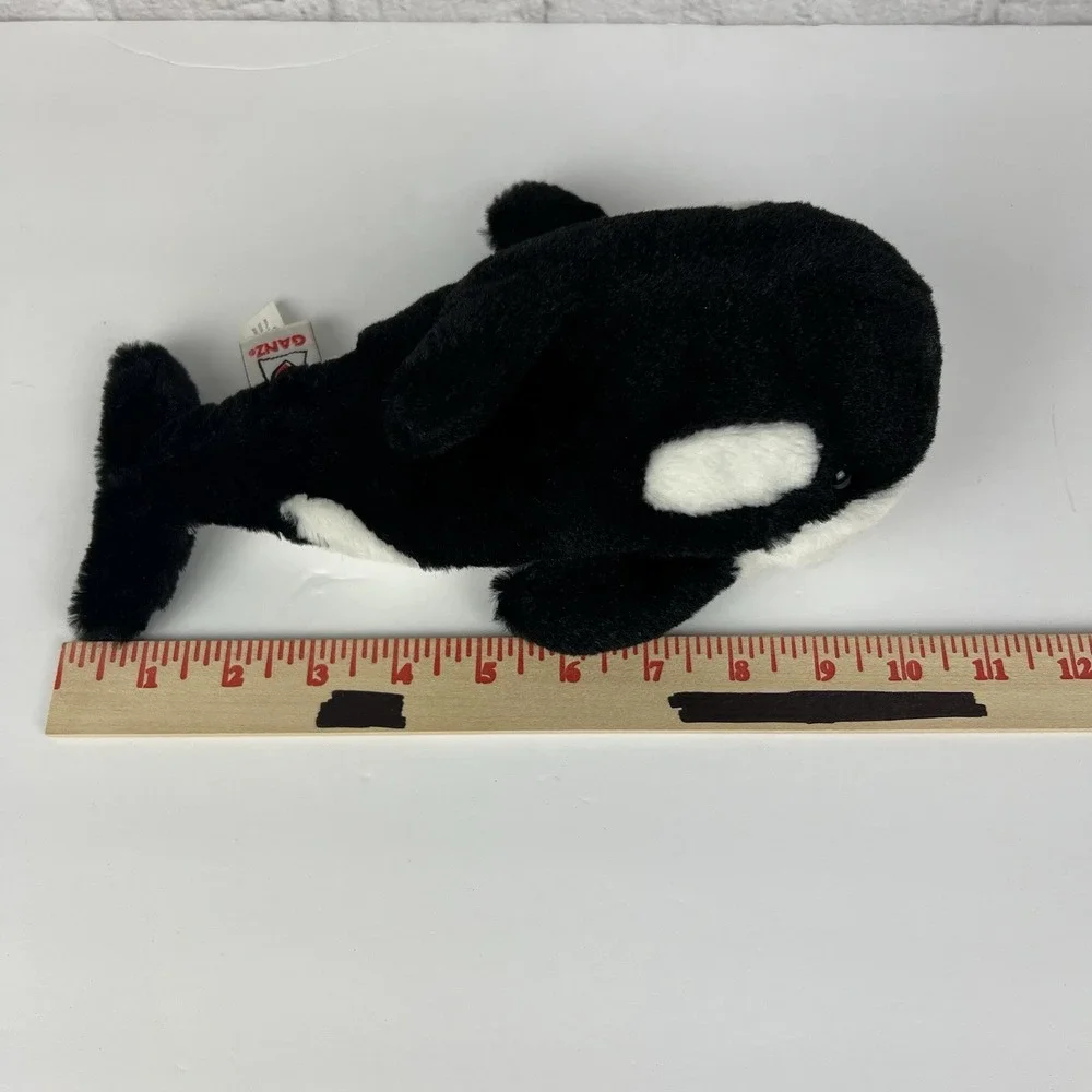 Ganz Webkinz Orca Killer Whale HM221 Plush Stuffed‎ Animal Toy Lovey 10